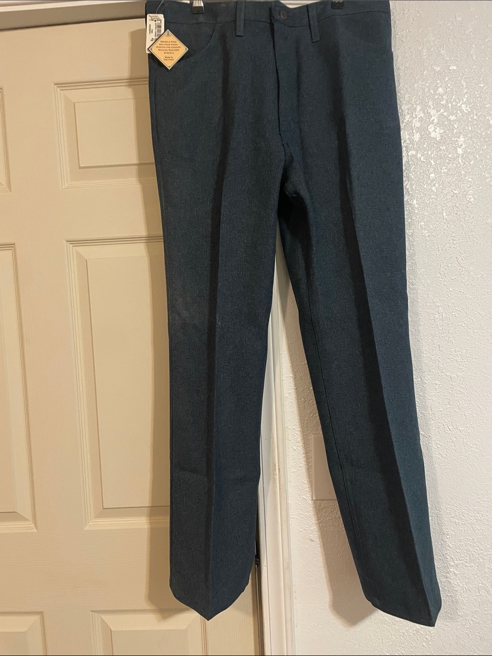 Wrangler Men's Dress Pants in Charcoal Blue